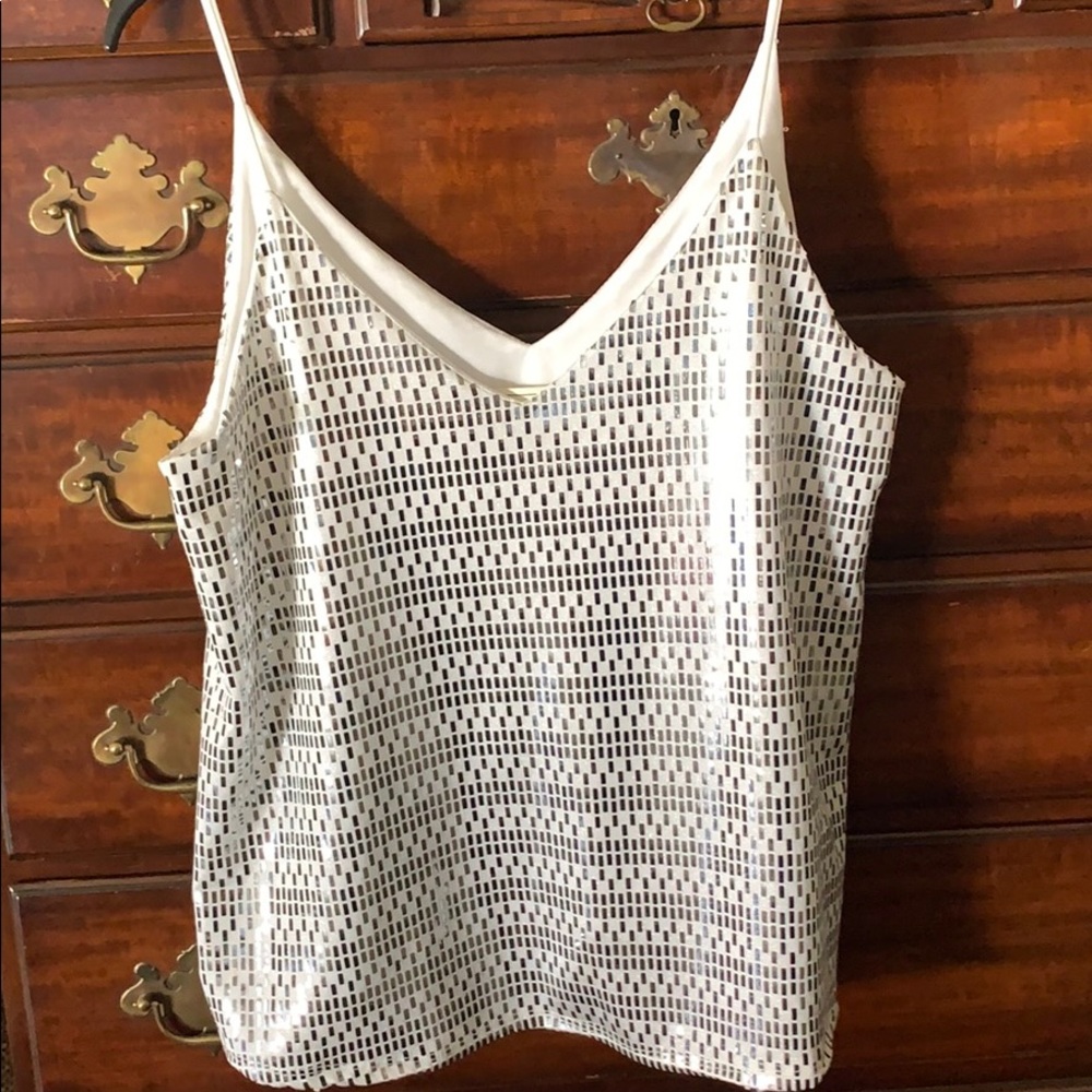 Sparkly spaghetti strap tank